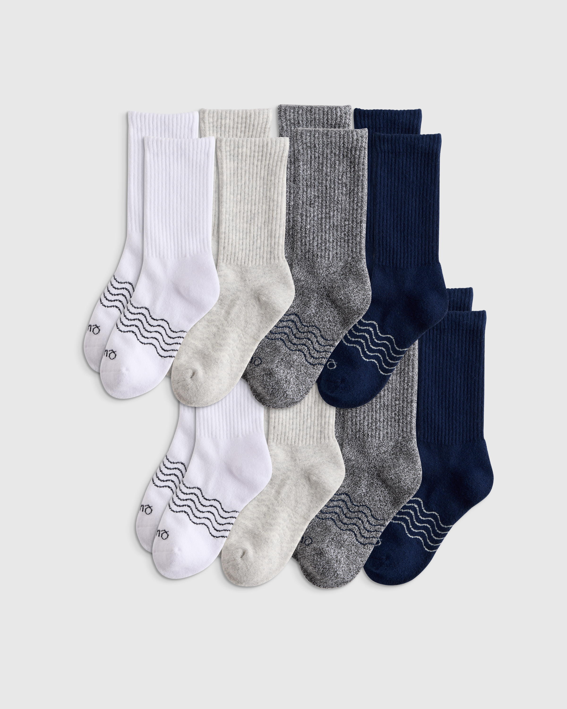 Organic Cotton Calf Sock 8-pack