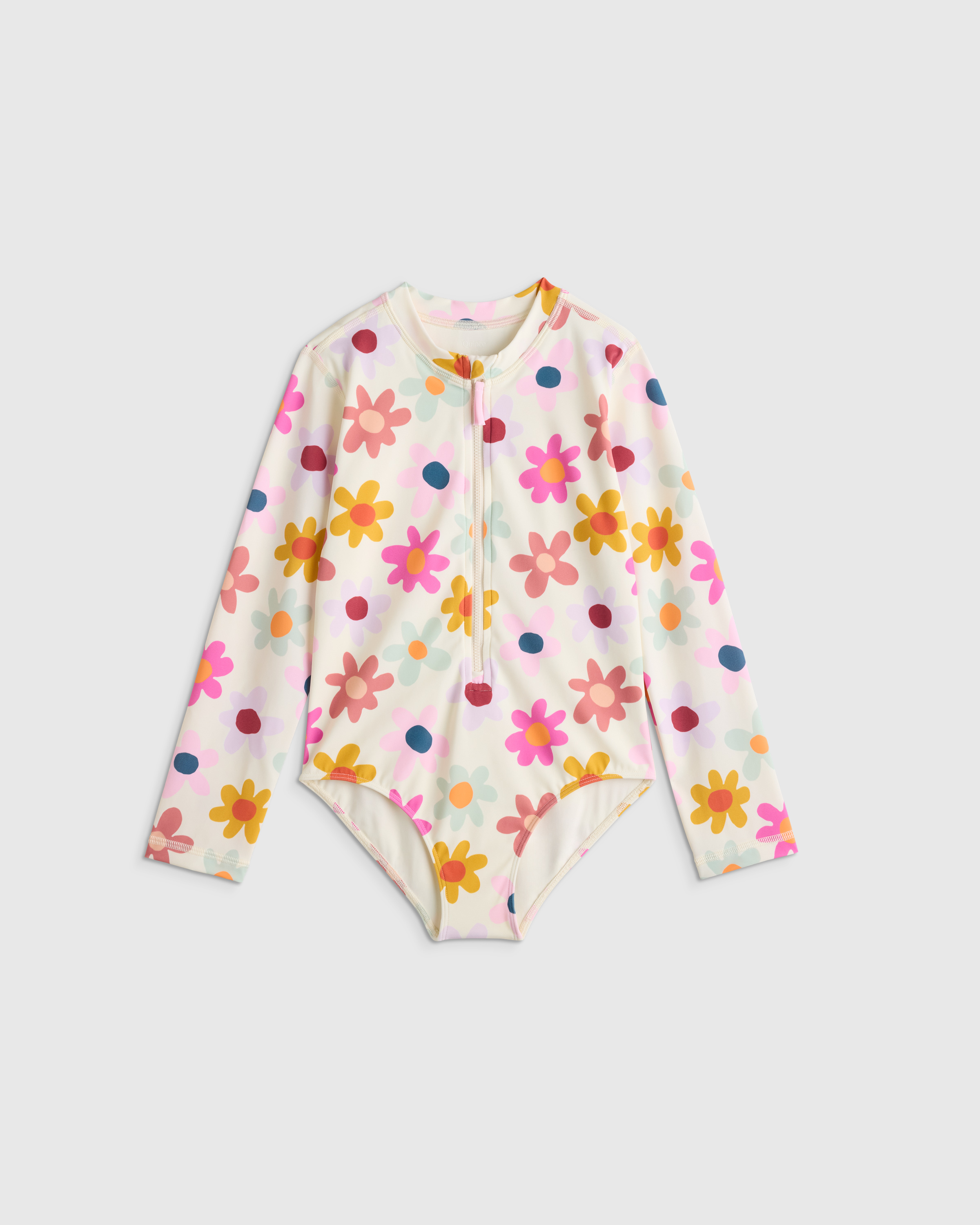 Long Sleeve Zip-Up Swimsuit