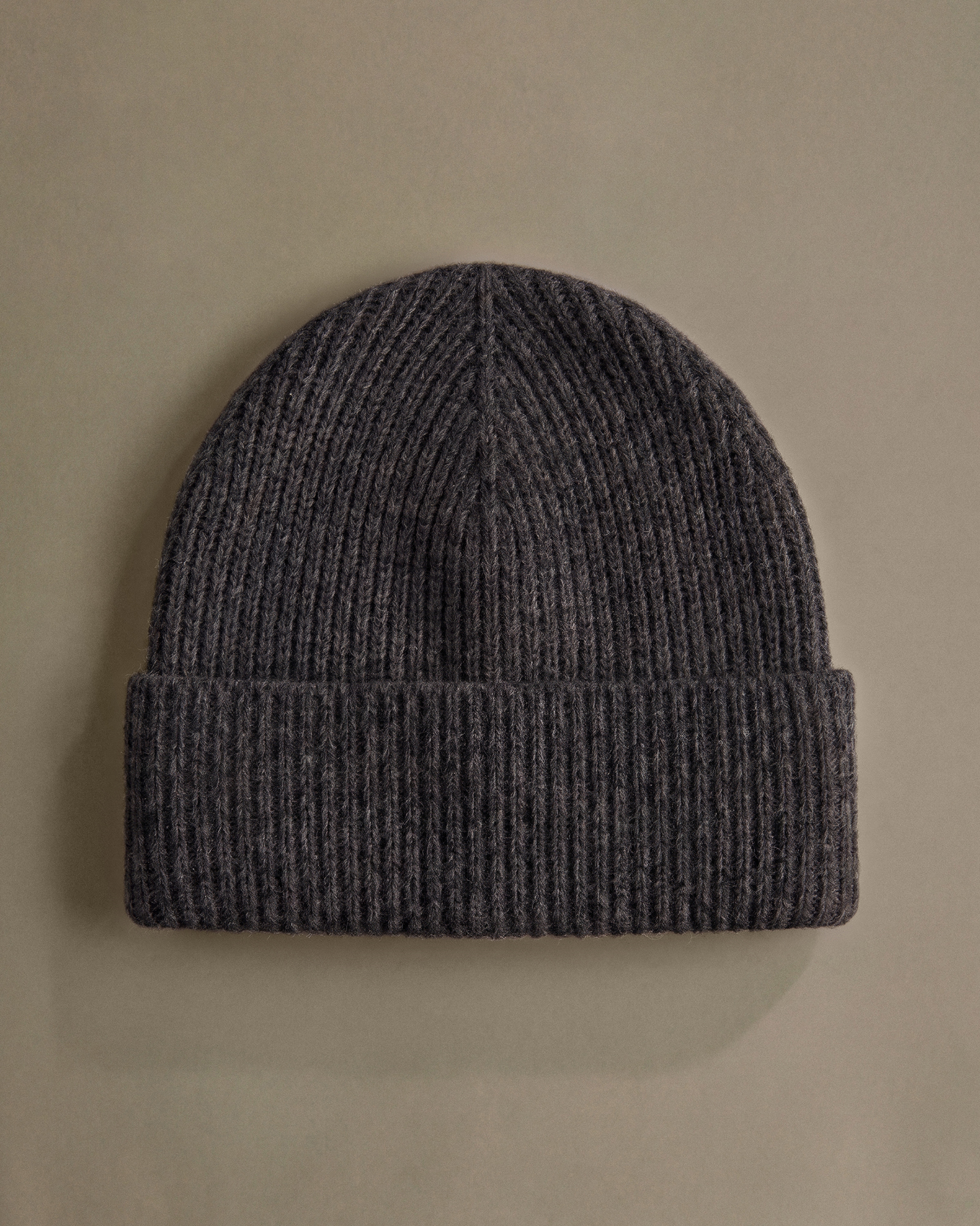 Mongolian Cashmere Ribbed Beanie