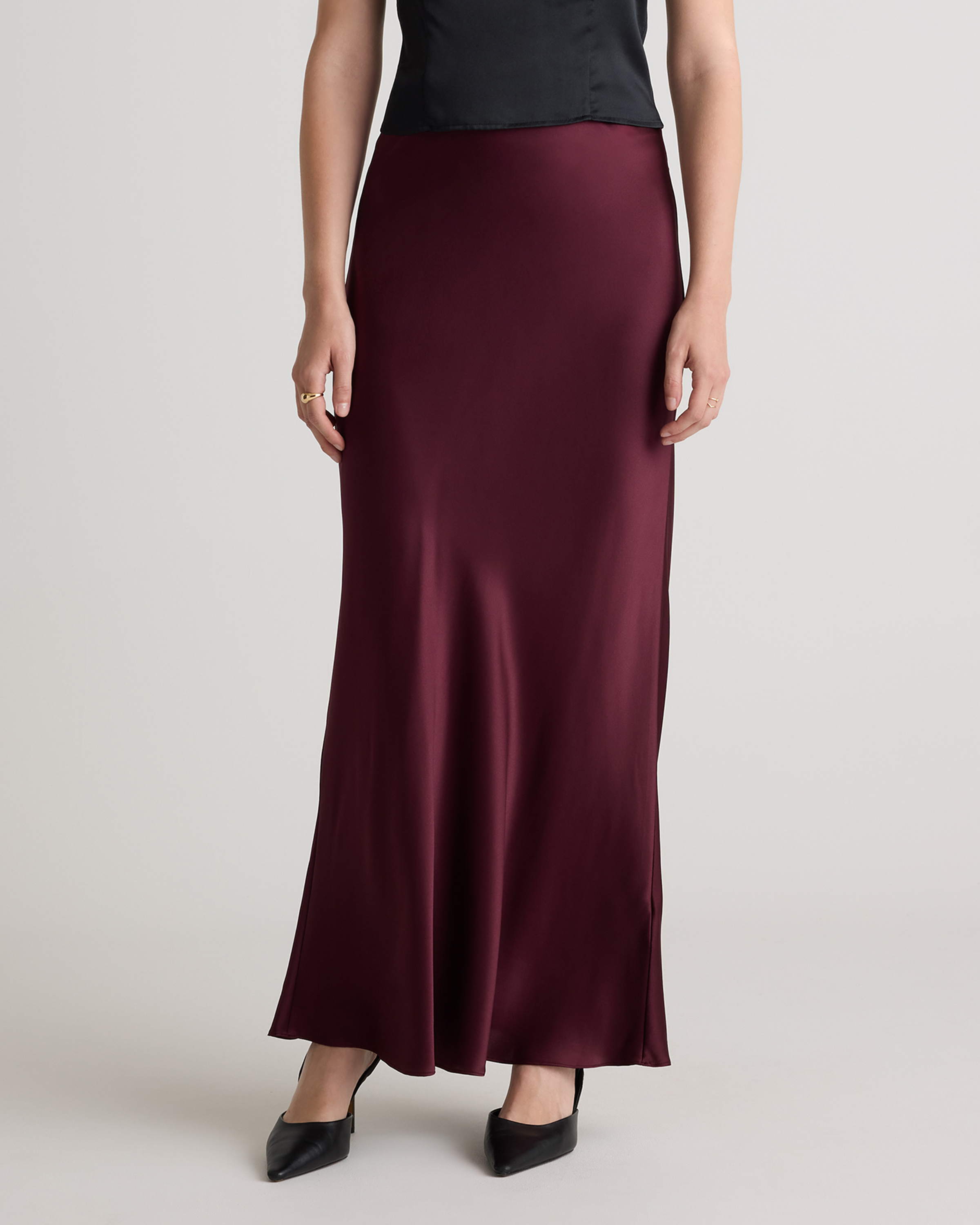 100% Washable Silk Maxi Skirt