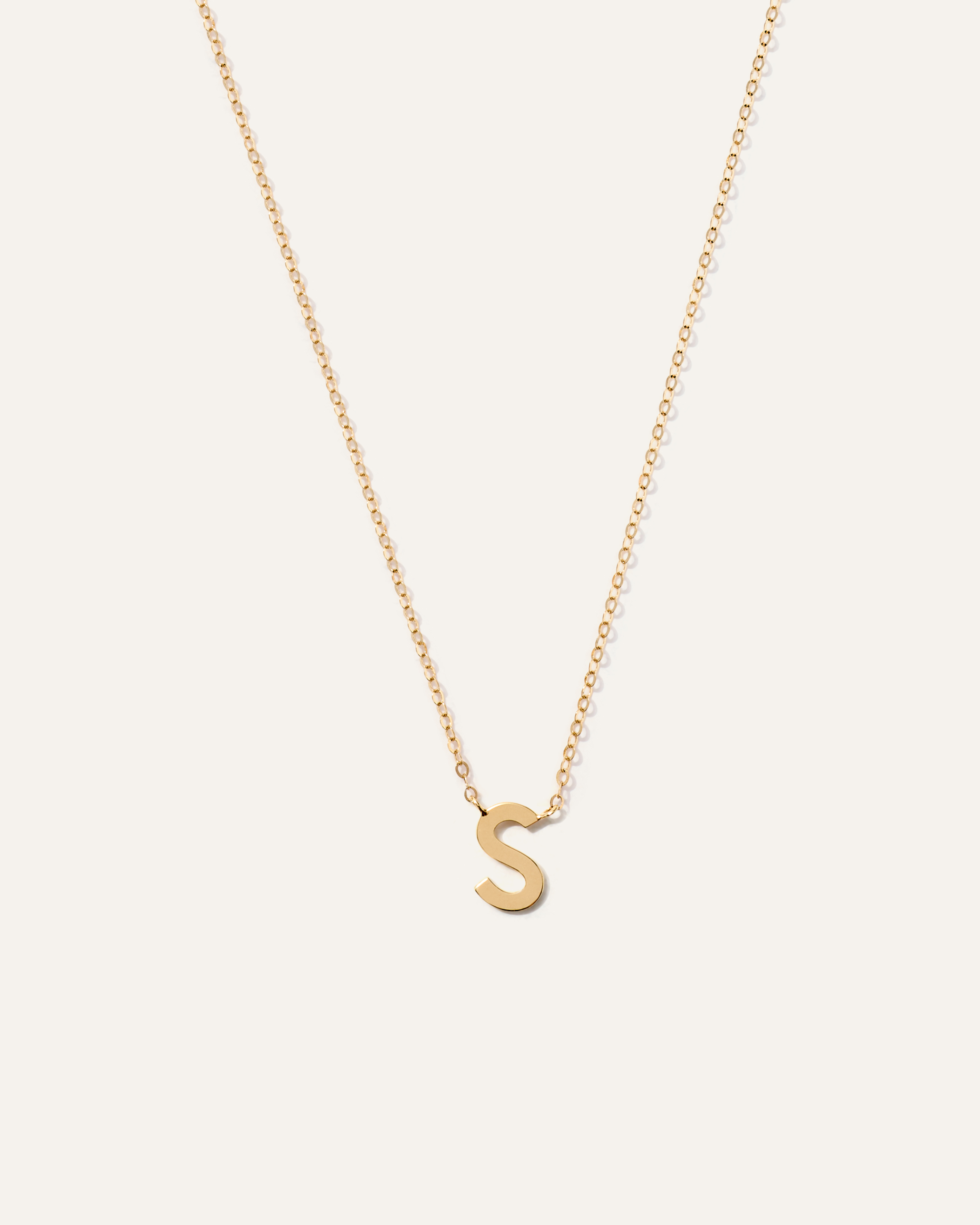 14K Gold Letter Necklace