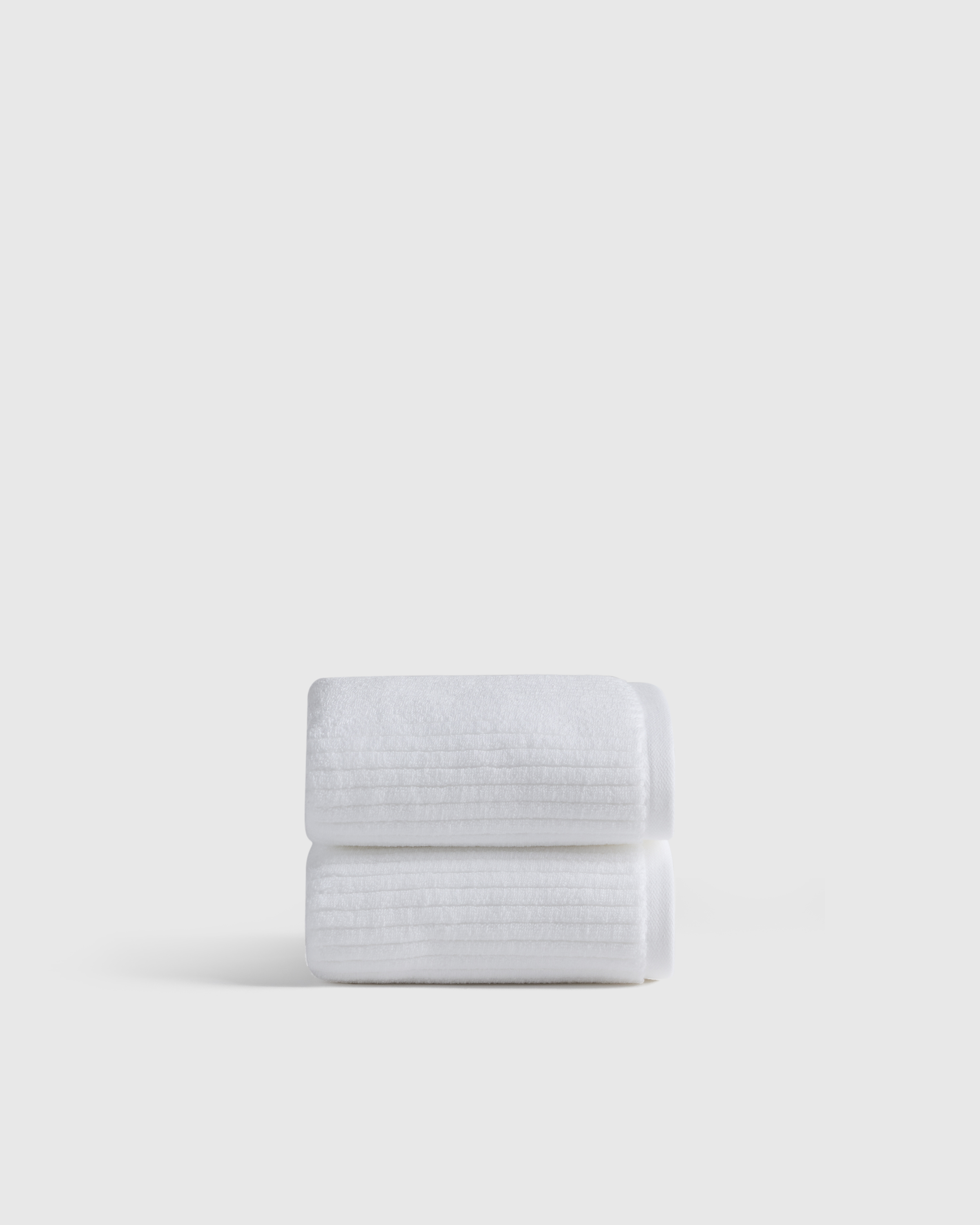 Ribbed Organic Turkish Cotton Hand Towel (Set of 2)