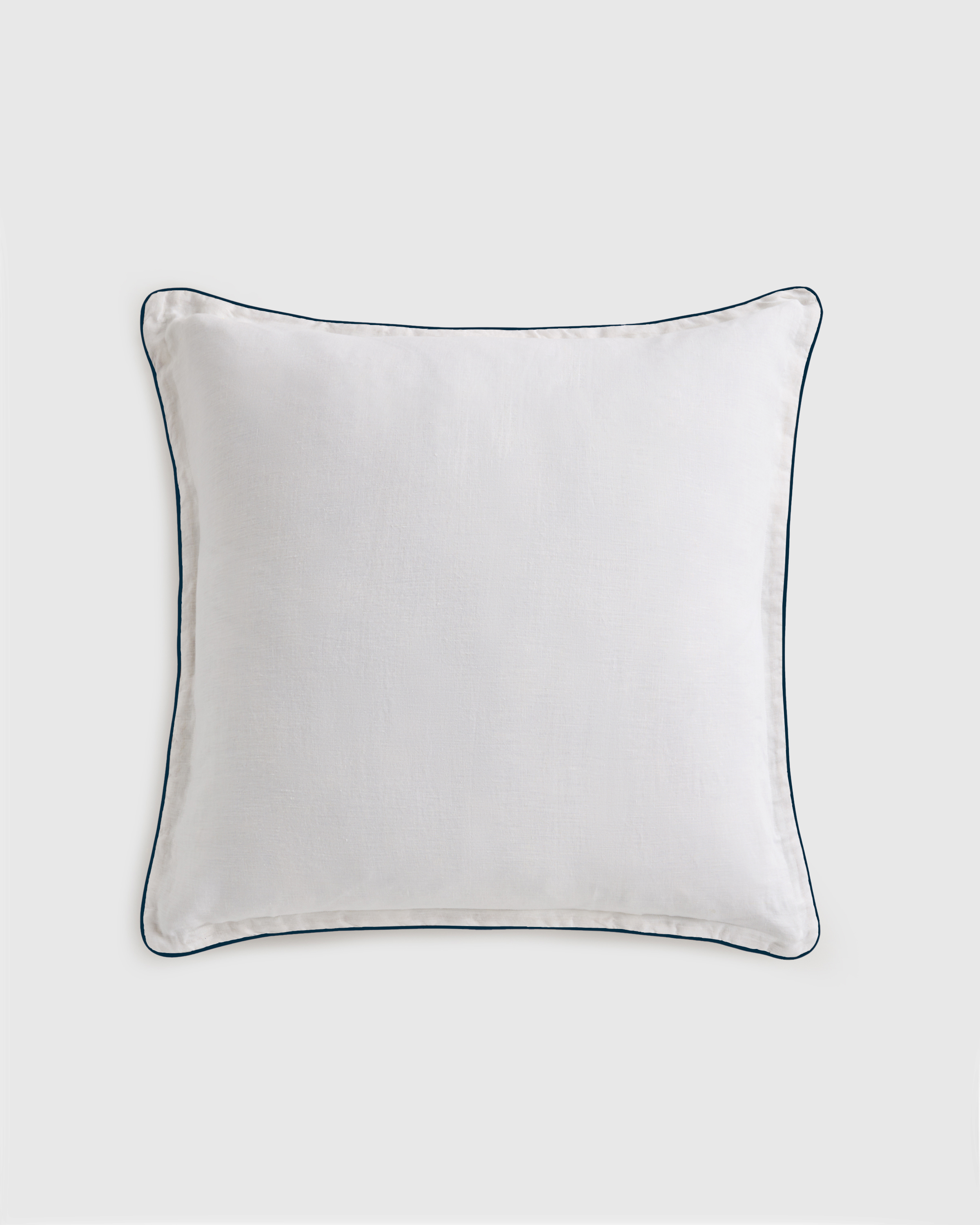 European Linen Piped Euro Sham